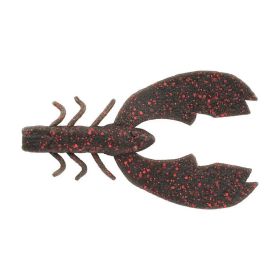 Berkley Chigger Craw 3" Black/Red/Fleck 10ct