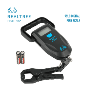 Realtree Fishing Digital Scale 99 lb. Capacity with Lip Gripper and LCD Display