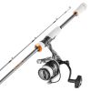 VEVOR Rod and Fishing Reel Combo, IM7 Carbon Fiber Spinning Rod and Reel Combo, Bass Fishing Pole with 7 ft Two-Piece Rods, 7+1 Ball Bearings