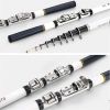 Spinning Rod Rock Fishing Carbon Fiber Mini Telescopic Portable 1.8M