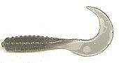 Action Bait 3in Curly Grubs (Option: 25pk Smoke)