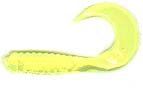 Action Bait 3in Curly Grubs (Option: 25pk Chartreuse)