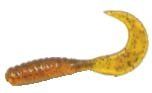 Action Bait 4in Curly Grubs (Option: 12pk Smoke Blue Glitter)