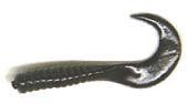 Action Bait 3in Curly Grubs (Option: 25pk Black)