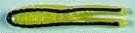 H&H Cajun Super Hook (Option: Tail 1/8 Nickle Yellow Black Stripe 12/Card)