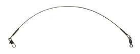 Eagle Claw Black Steel Leader (Option: 3ct 9" 20lb)