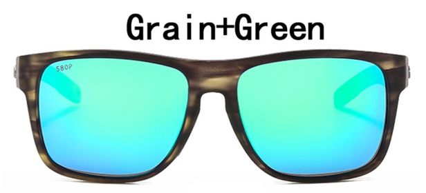 Brand Design Polarized Sunglasses Men Women Classic Driving Fishing Square Sun Glasses for Men Male Spearo Goggle UV400 Gafas (Frame Color: Without Packing, Lenses Color: C7)