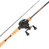 VEVOR Rod and Fishing Reel Combo, IM7 Carbon Fiber Baitcasting Rod and Reel Combo, Bass Fishing Pole with 6+1 BB System, 7.0:1 Gear Ratio, Cork Handle